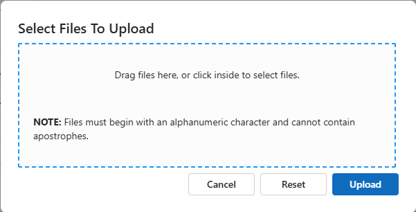 Knowledge Interpreter document upload interface with a drag-and-drop area and an Upload button.