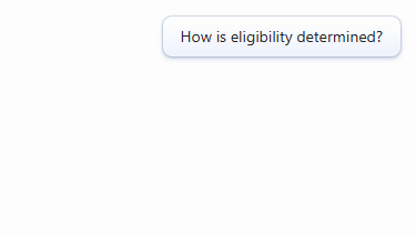 Knowledge Interpreter interface showing a user entering a question in plain language.