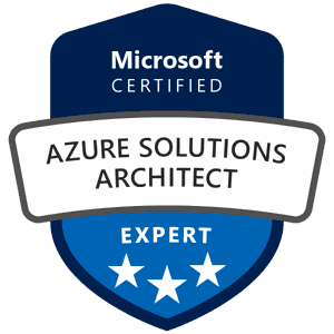 Microsoft Certified Azure Solutions Architect Expert badge